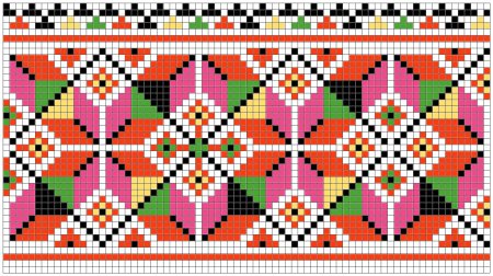 Геометрическая вышивка крестом