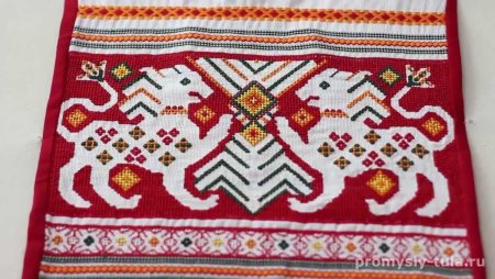 Калужская перевить вышивка