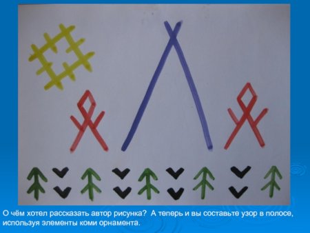 Элемент Коми орнамента чум