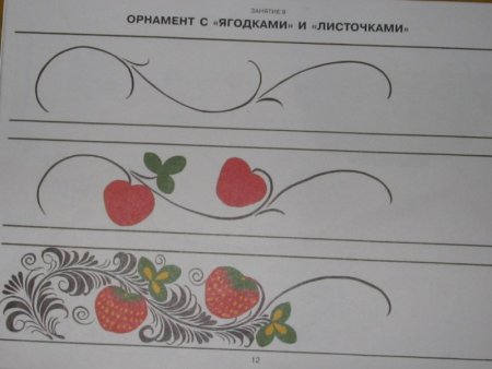 Хохломская роспись в полосе
