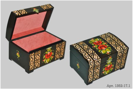 Шкатулка открытая и закрытая