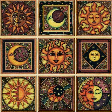 Дэн Моррис картины солнце и Луна