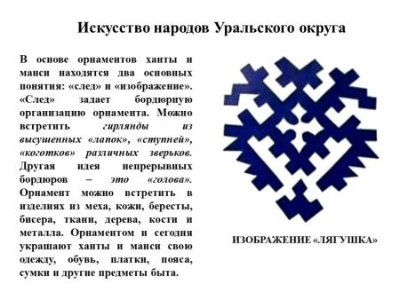 Орнаменты Ханты и манси и их обозначение
