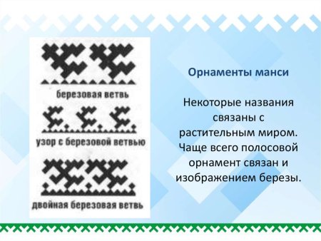 Орнаменты Ханты и манси