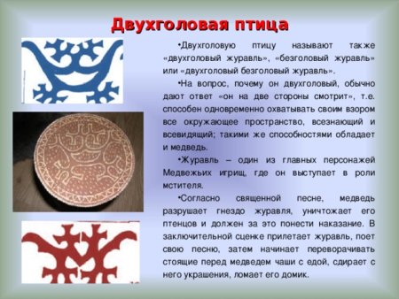 Орнаменты Ханты и манси птица