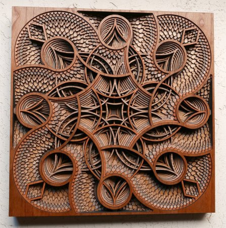 Laser Cut Wood Sculptures by Gabriel Schama
