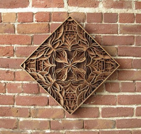 Laser Cut Wood Sculptures by Gabriel Schama