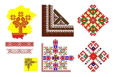 Башкирский геометрический орнамент