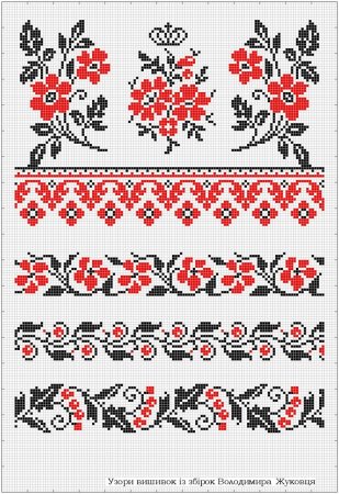 Схемы вышивки крестом рушники