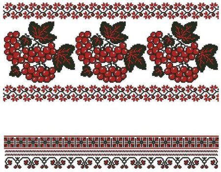Кубанская вышивка крестом рушники