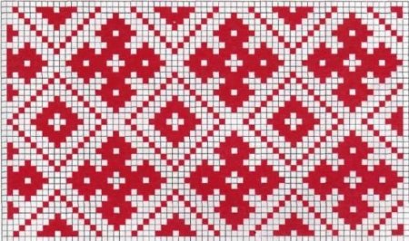 Сетчатый орнамент вышивка