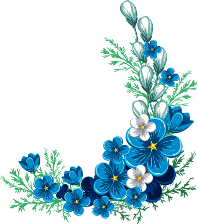 Рамка из незабудок