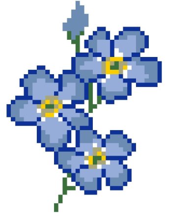 Пиксельные цветы