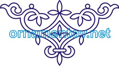Рисунок орнаментов в кабардинском стиле