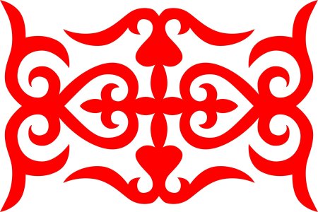 Башкирский орнамент Кускар вектор
