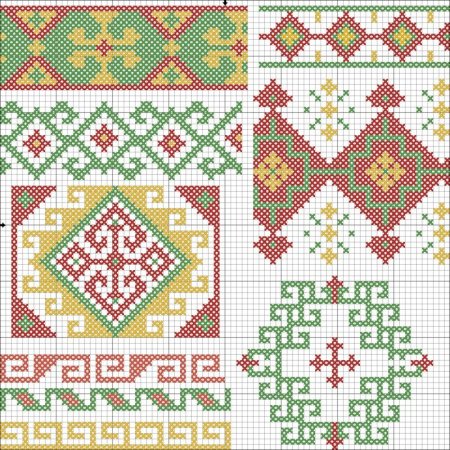 Татарские узоры для вышивки