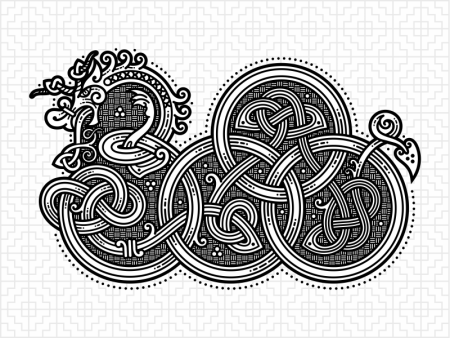 Дракон Celtic Knotwork