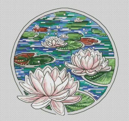 Nymphaea Lotus Ботаническая иллюстрация