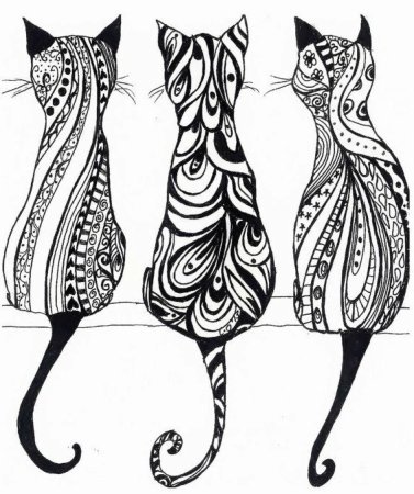Зентангл кошка