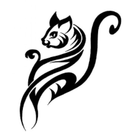 Тату кошка эскизы