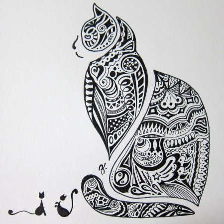 Кот орнамент