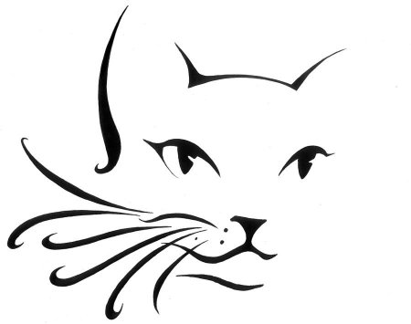Стилизованная морда кота