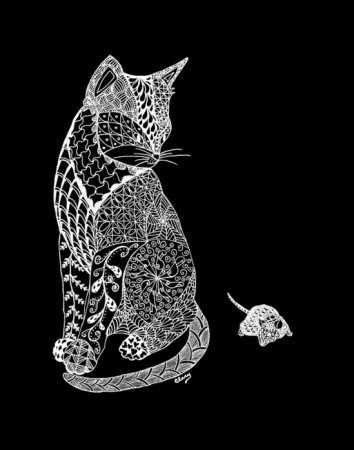 Графическая кошка