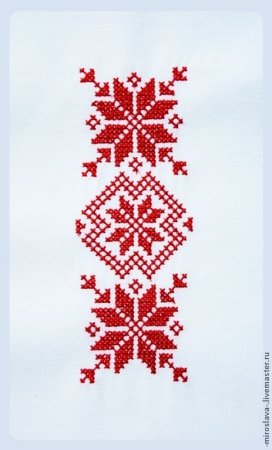 Алатырь символ славян вышивка