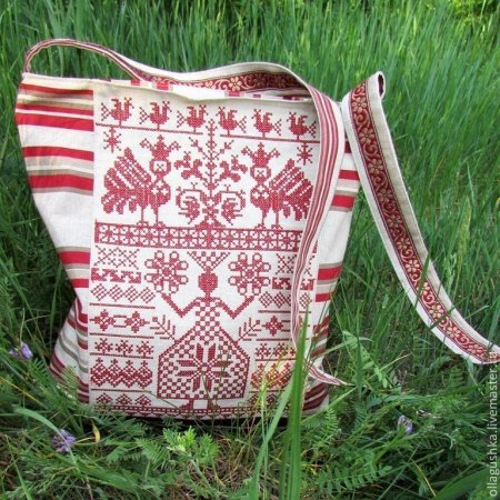Кожаные сумки с татарским орнаментом