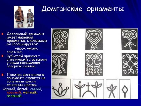 Национальные орнаменты Долган