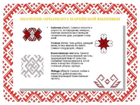 Символы в марийской вышивке