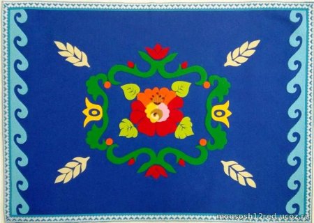 Аппликация казахский орнамент
