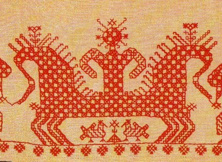 Образ коня в русской народной вышивке