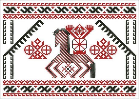Даждьбог оберег вышивка