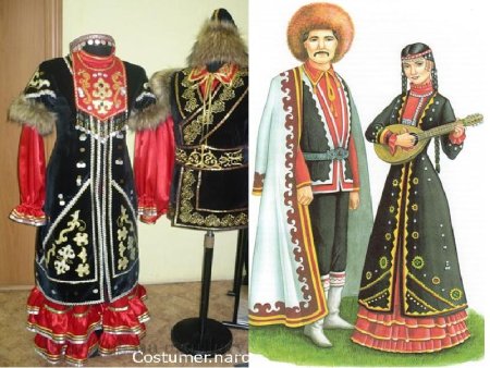 Аппликация Башкирское платье