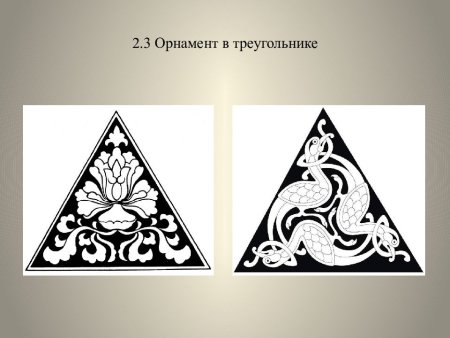 Орнамент в треугольнике