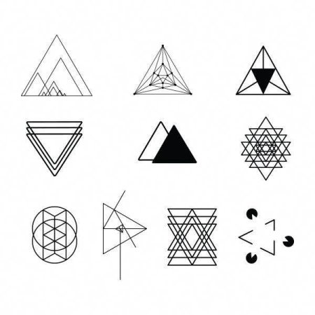 Орнамент геометрический в треугольнике (45 фото)