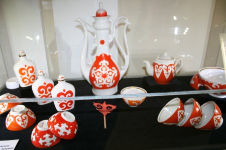 Казахский орнамент тарелка