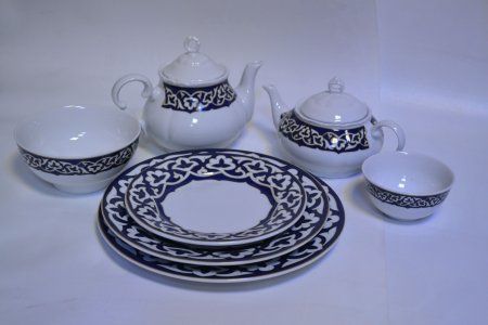 Казахский орнамент тарелка