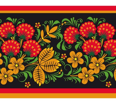 Городецкая и Хохломская роспись