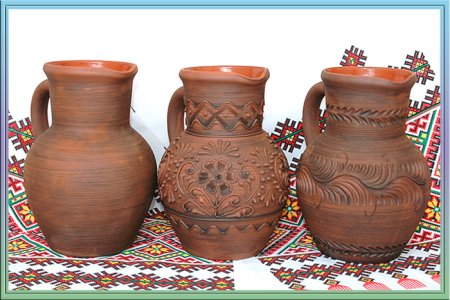 Глиняная посуда Крынки древней Руси