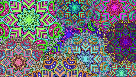 Яркие узоры
