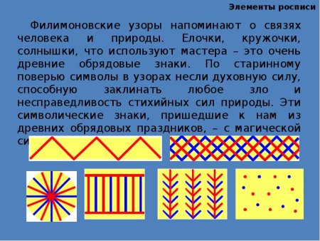 Элементы филимоновской росписи росписи
