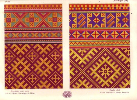 Латышские народные орнаменты