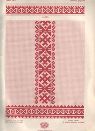 Вытканные латышские узоры