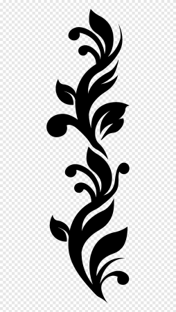 Вертикальный орнамент на прозрачном фоне