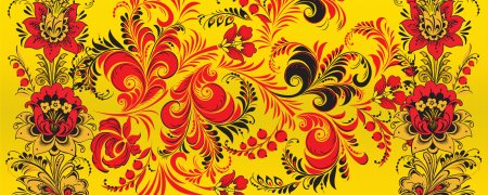 Хохломская роспись паттерн