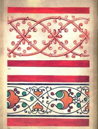 Сербский орнамент фреска