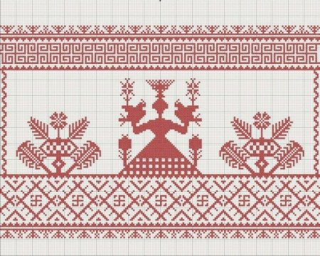 Вышивка славянских оберегов схемы Макошь