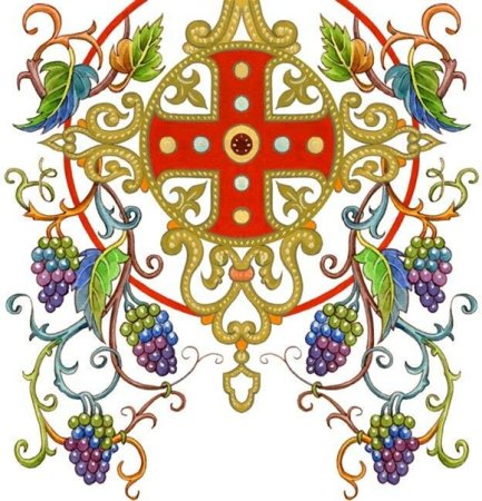 Православный орнамент Виноградная лоза